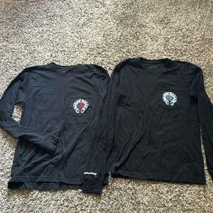 Chrome Hearts Staff Unisex Black Long Sleeve Shirts